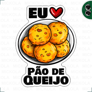 Eu amo pão de queijo      