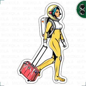 Pin up girl - Astronauta de viagem      