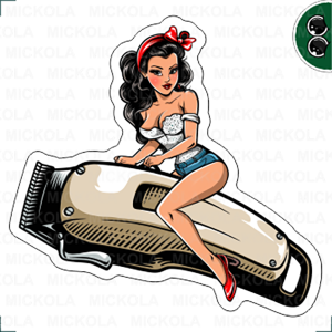 Pin up Girl - Barbershop Girl 1      