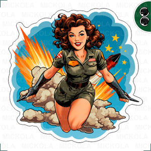 Pin up Girl - Woman Bomb      